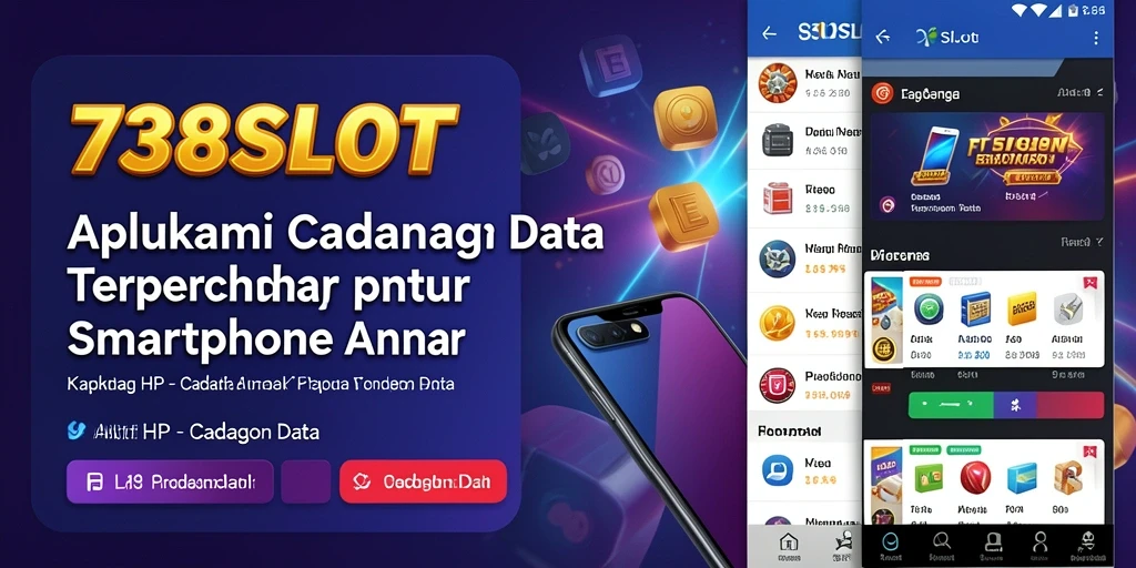Tampilan antarmuka aplikasi Cadangan Data 738SLOT yang simpel dan efektif.