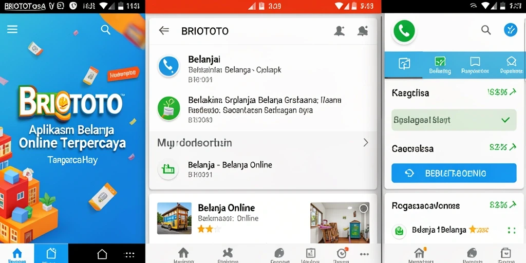 Antarmuka BRIOTOTO yang sederhana dan ramah pengguna.