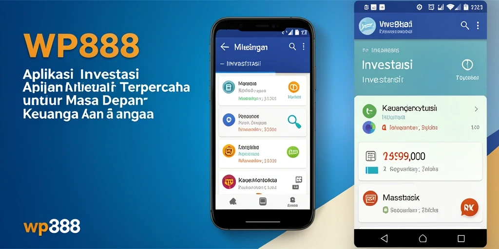 Tampilan antarmuka aplikasi WP888 yang modern dan fungsional.